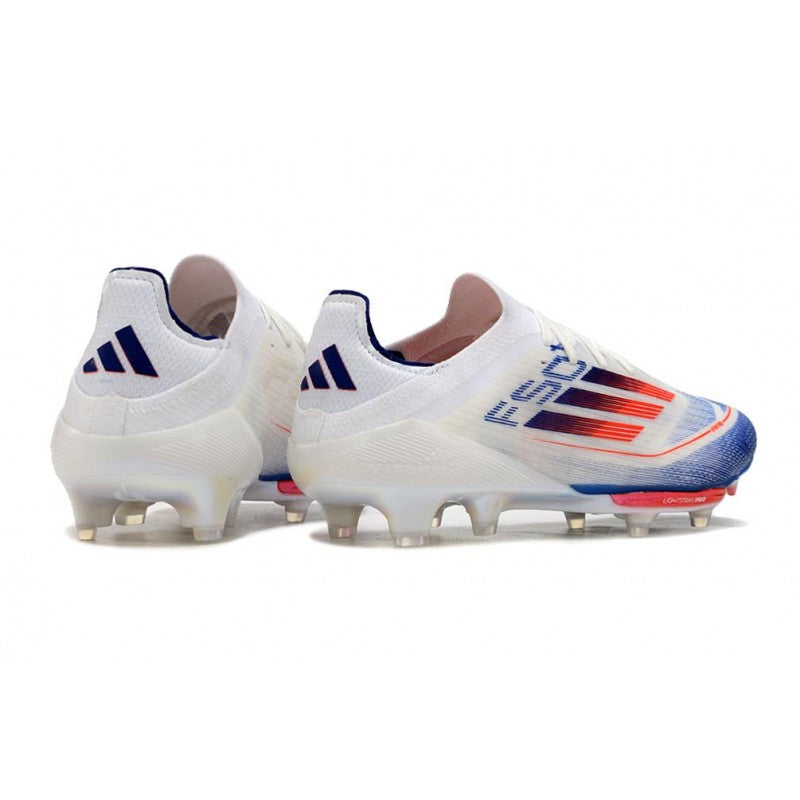 Adidas F50+ Elite FG Advancement Blanc Bleu Rouge