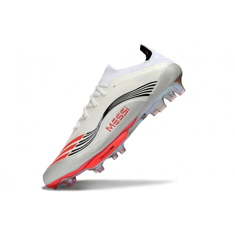 Adidas F50+ FG X Messi Blanc Ftwr Rouge Lucide Argent Mét