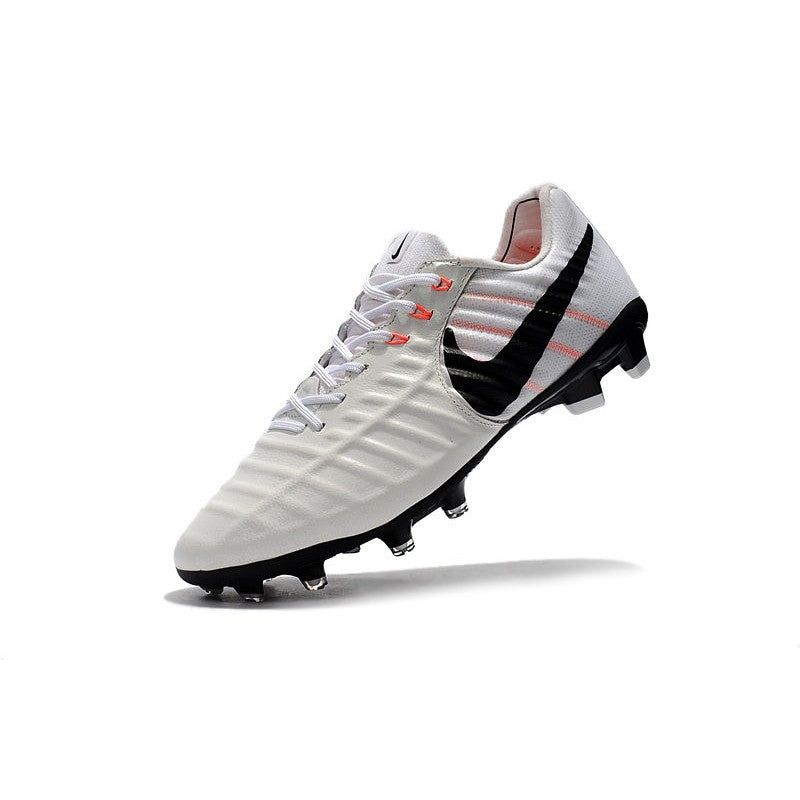 Nike Tiempo Legend VII FG Crampons Blanc Noir
