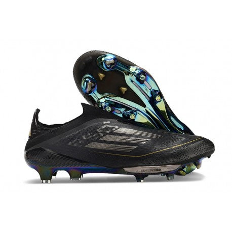 Adidas F50+ Sans Lacets FG Dark Spark Noir Argenté Doré