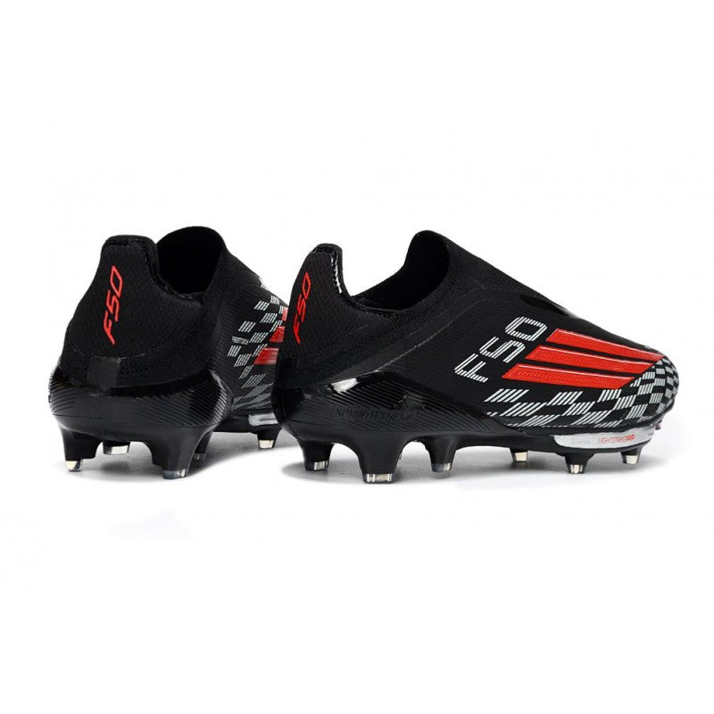 Adidas F50+ Sans Lacets FG Noir Rouge