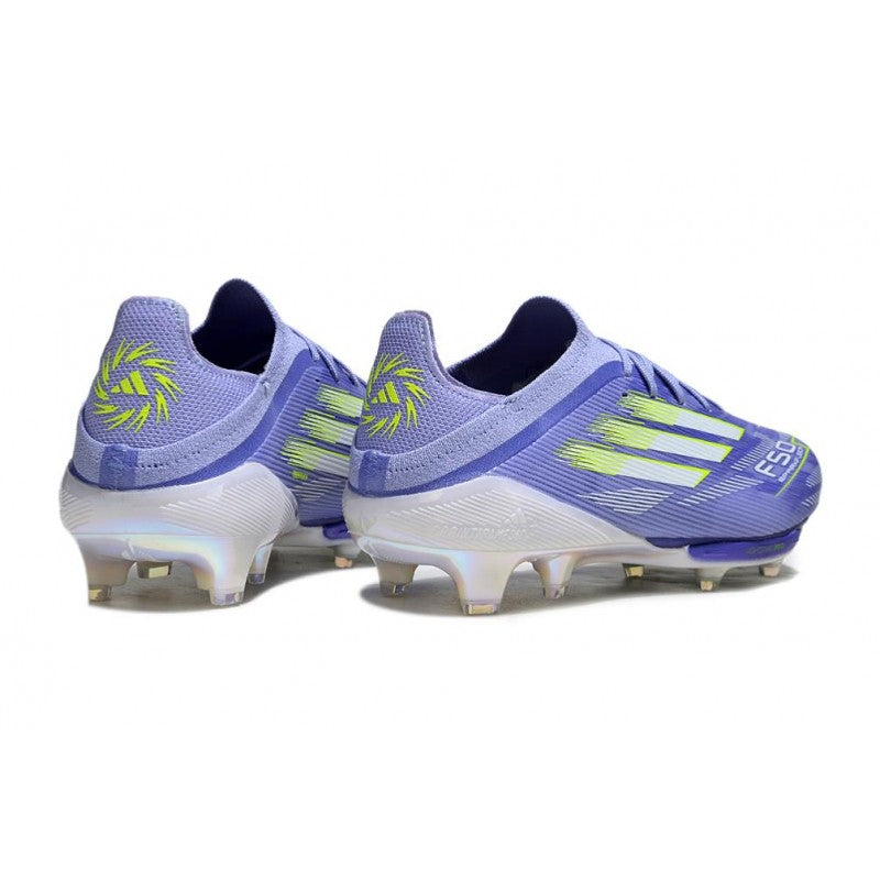 Adidas F50+ FG Violet Rapide Blanc Ftwr Citron Lucide