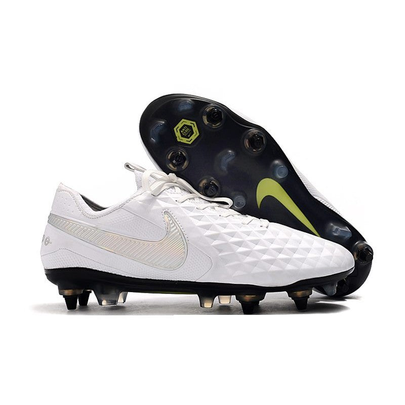 Nike Tiempo Legend 8 Elite SG PRO AC Blanc Platine Gris