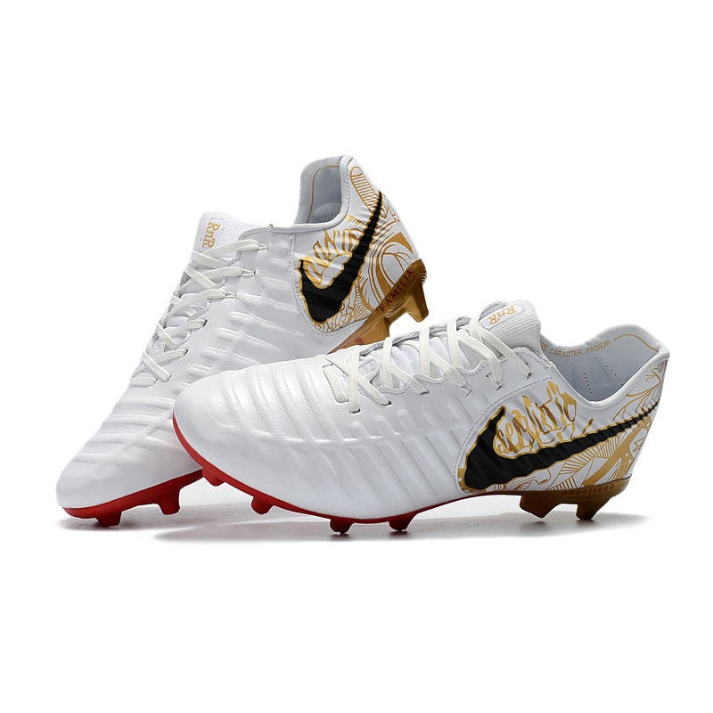 Nike Tiempo Legend VII FG Crampons Blanc Rouge Noir