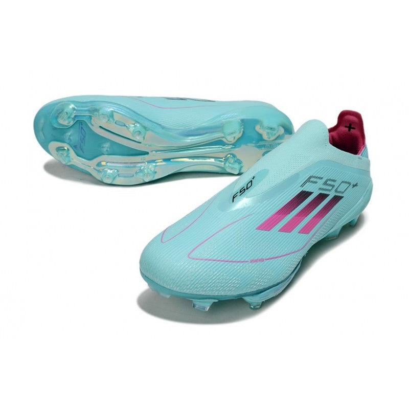 Adidas F50+ Sans Lacets FG Bleu