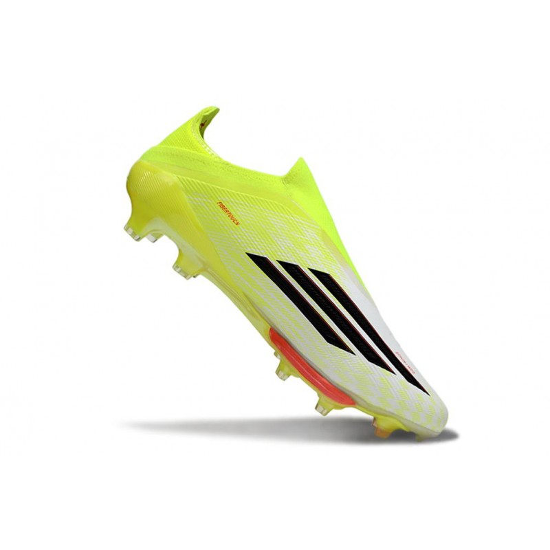 Adidas F50+ Sans Lacets FG Jaune Noir