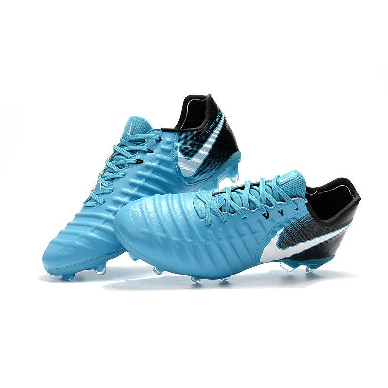 Nike Tiempo Legend VII FG Crampons Bleu Noir