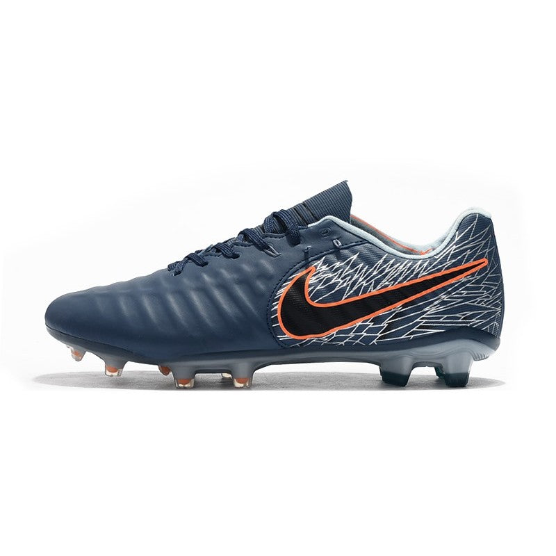 Nike Crampons Tiempo Legend VII Elite FG Cyan Orange Noir