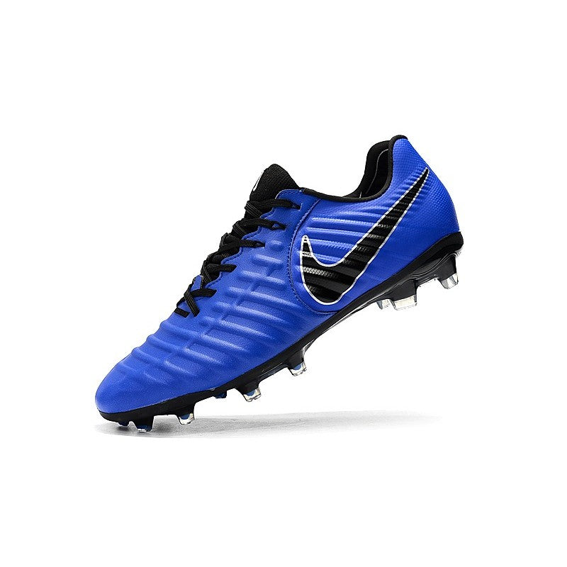 Nike Crampons Tiempo Legend VII Elite FG Bleu Noir