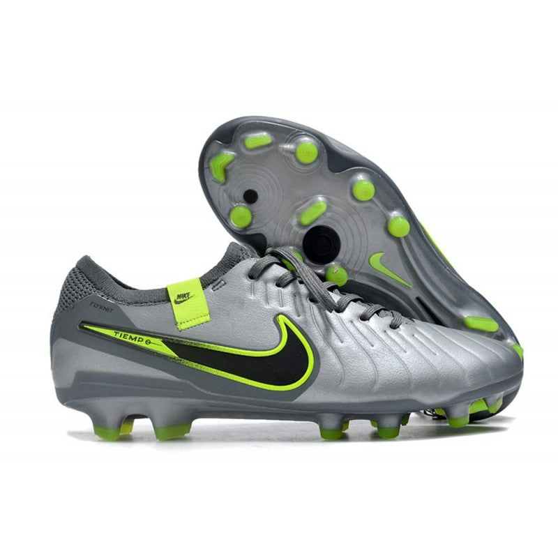 Nike Tiempo Legend 10 Elite FG Gris Noir Vert