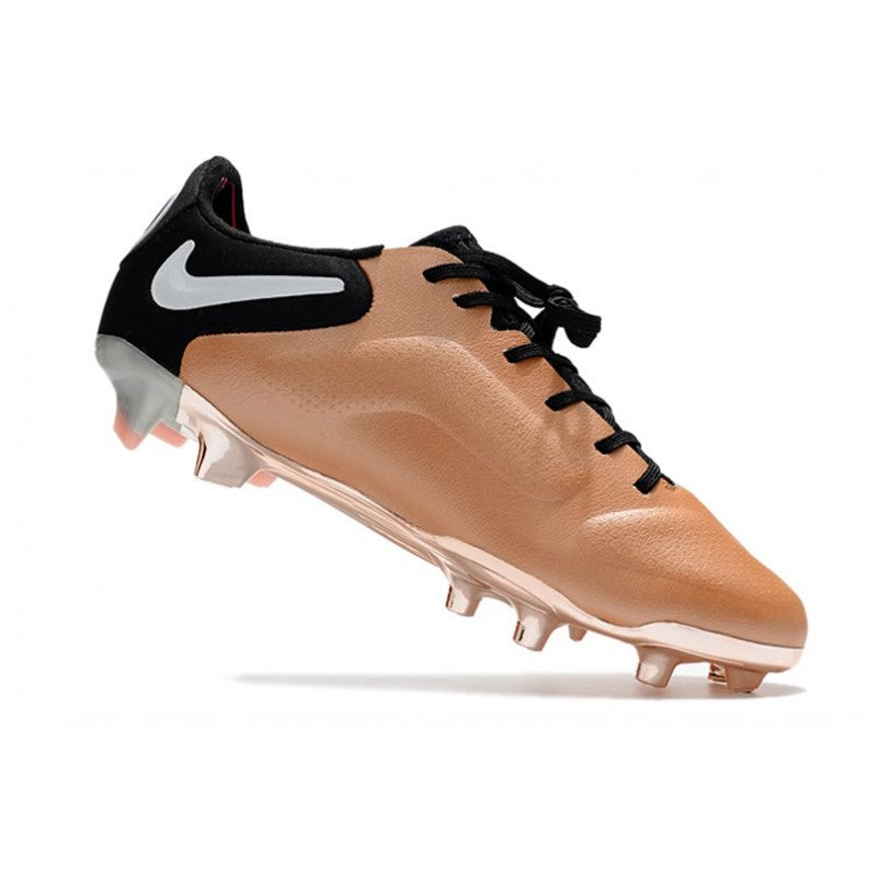 Nike Tiempo Legend 9 Elite FG Nouveau Cuivre Métallique Blanc Noir Cassé