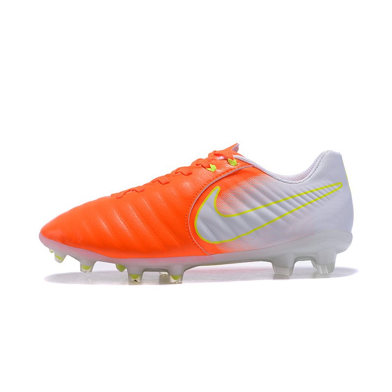 Nike Crampon Foot Tiempo Legend VII FG ACC Orange Blanc
