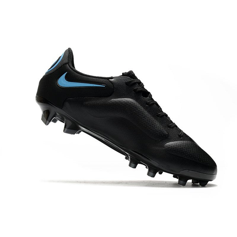 Nike Tiempo Legend 9 Elite FG Nouveau Noir Bleu Or