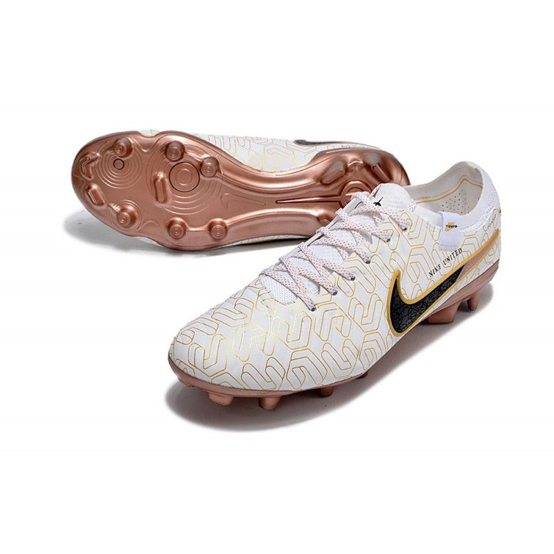 Nike Tiempo Legend 10 Elite FG Blanc Or Noir