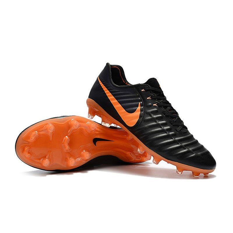 Nike Tiempo Legend VII FG Crampons Noir Orange