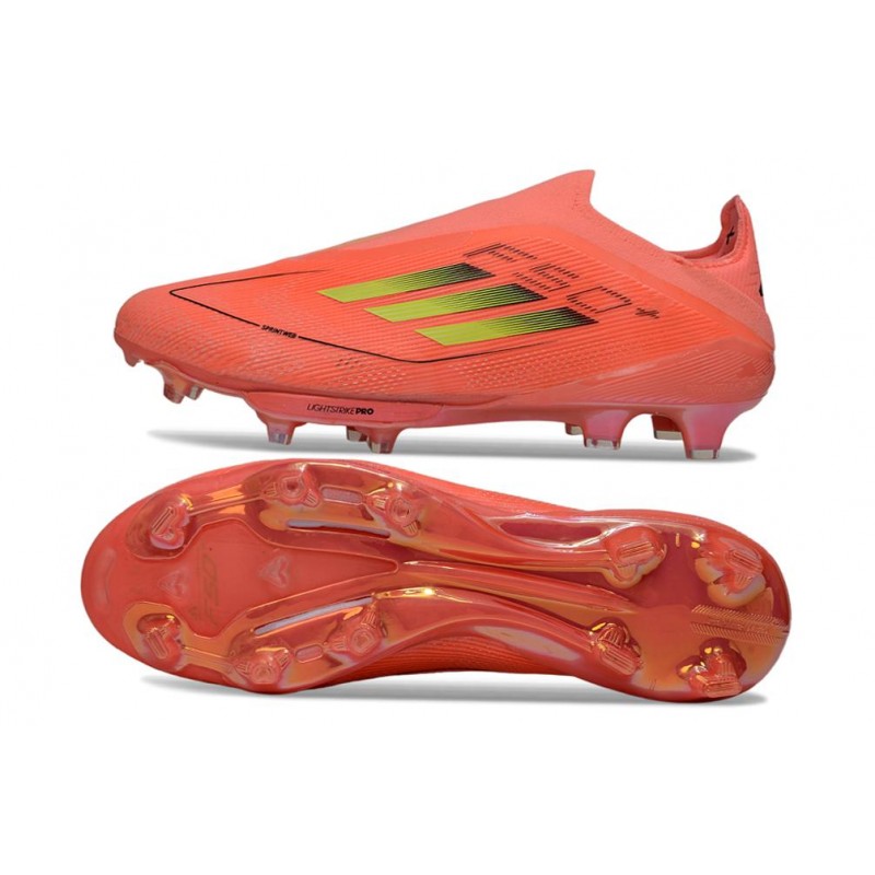 Adidas F50+ Sans Lacets FG Rouge Jaune