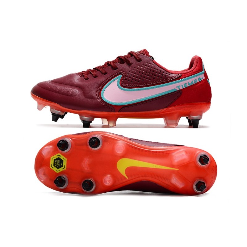 Nike Tiempo Legend 9 Elite SG PRO Rouge Equipe Blanc Hibiscus Mystique