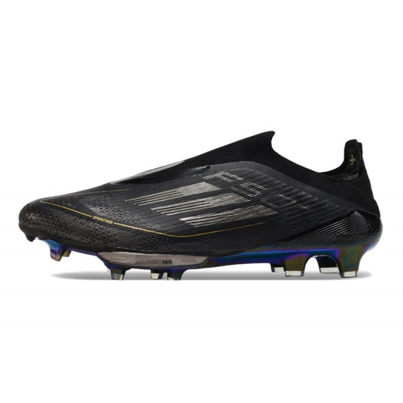 Adidas F50+ Sans Lacets FG Dark Spark Noir Argenté Doré