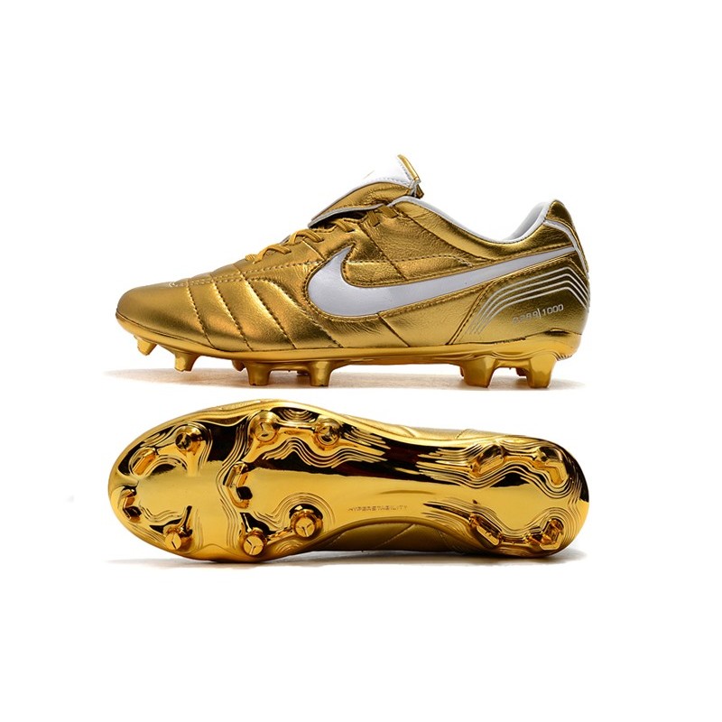 Nike Crampons Tiempo Legend VII R10 Elite FG Or Noir