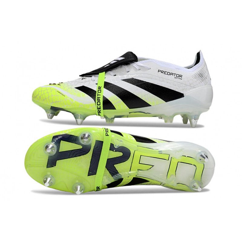 Adidas Predator Elite Foldover Tongue SG Pro Blanc Noir Jaune