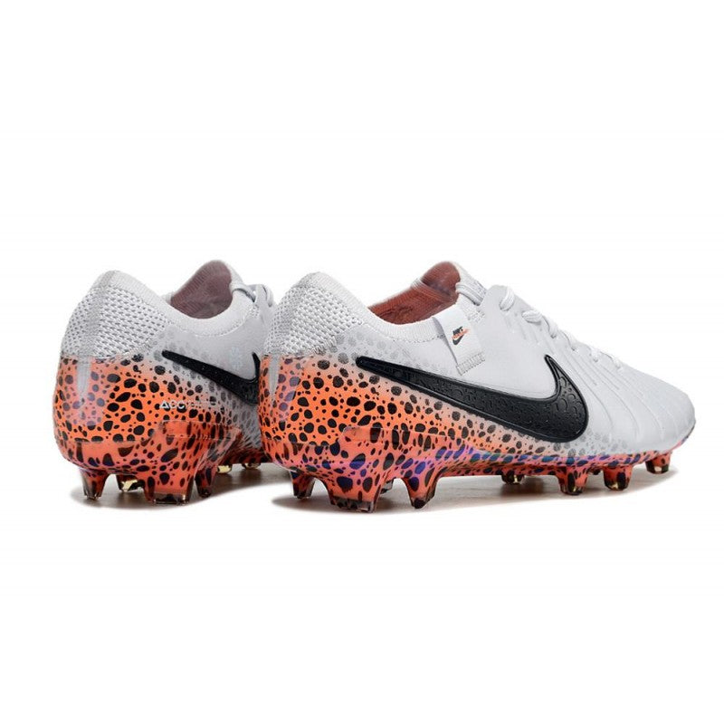 Nike Tiempo Legend 10 Elite FG Blanc Noir Orange