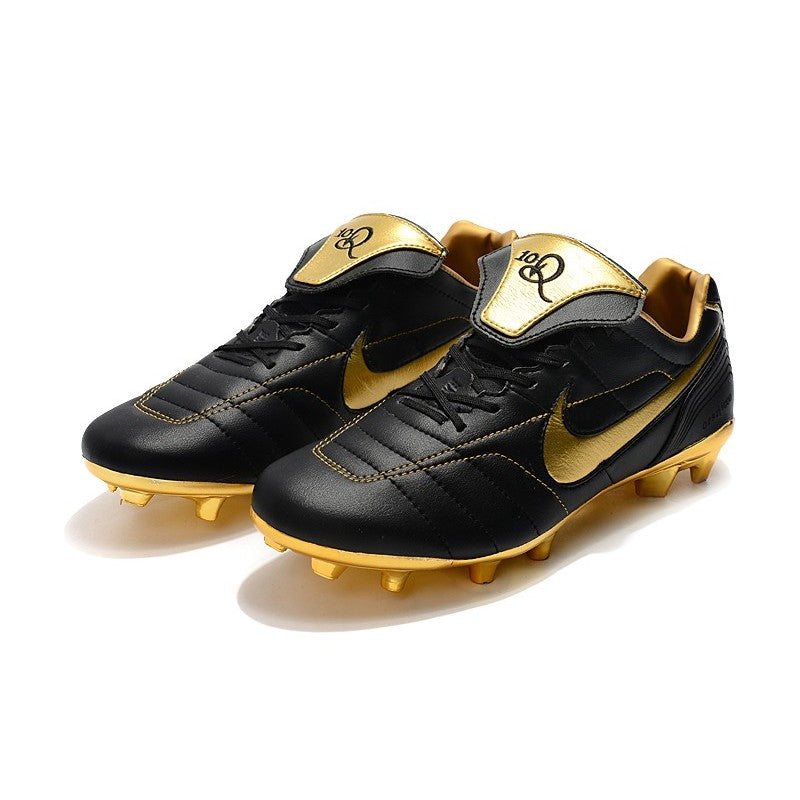 Nike Crampons Tiempo Legend VII R10 Elite FG Noir Or