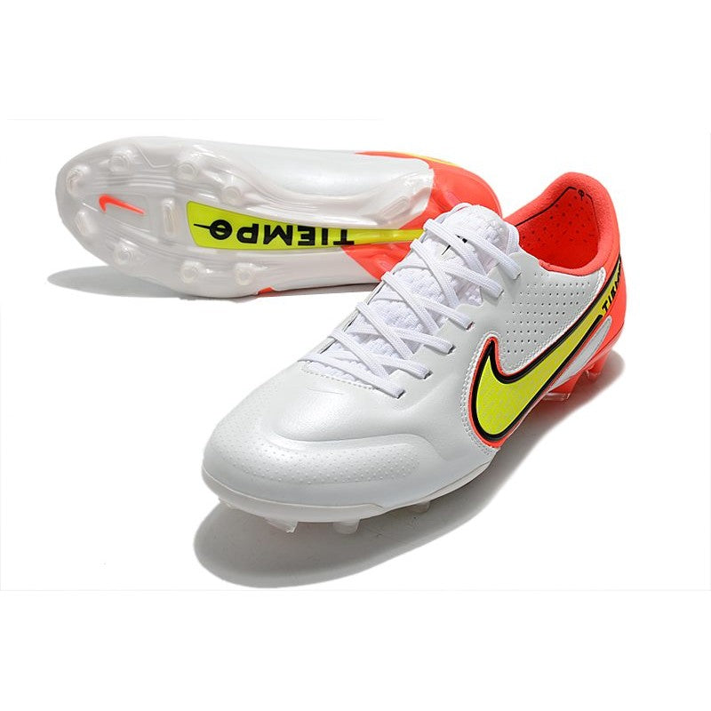 Nike Tiempo Legend 9 Elite FG Nouveau Blanc Volt Carmin