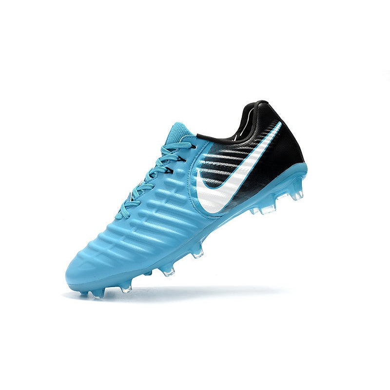 Nike Tiempo Legend VII FG Crampons Bleu Noir