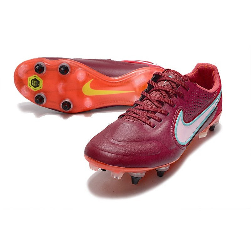 Nike Tiempo Legend 9 Elite SG PRO Rouge Equipe Blanc Hibiscus Mystique