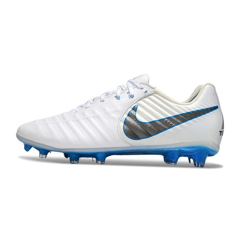 Nike Tiempo Legend X Elite FG Blanc Bleu Gris