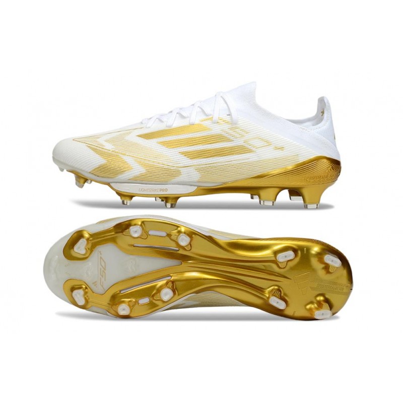 Adidas F50+ Elite FG Blanc Or Mét