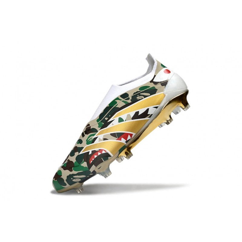 Adidas Predator Elite Laceless 25 FG Noir Vert Or