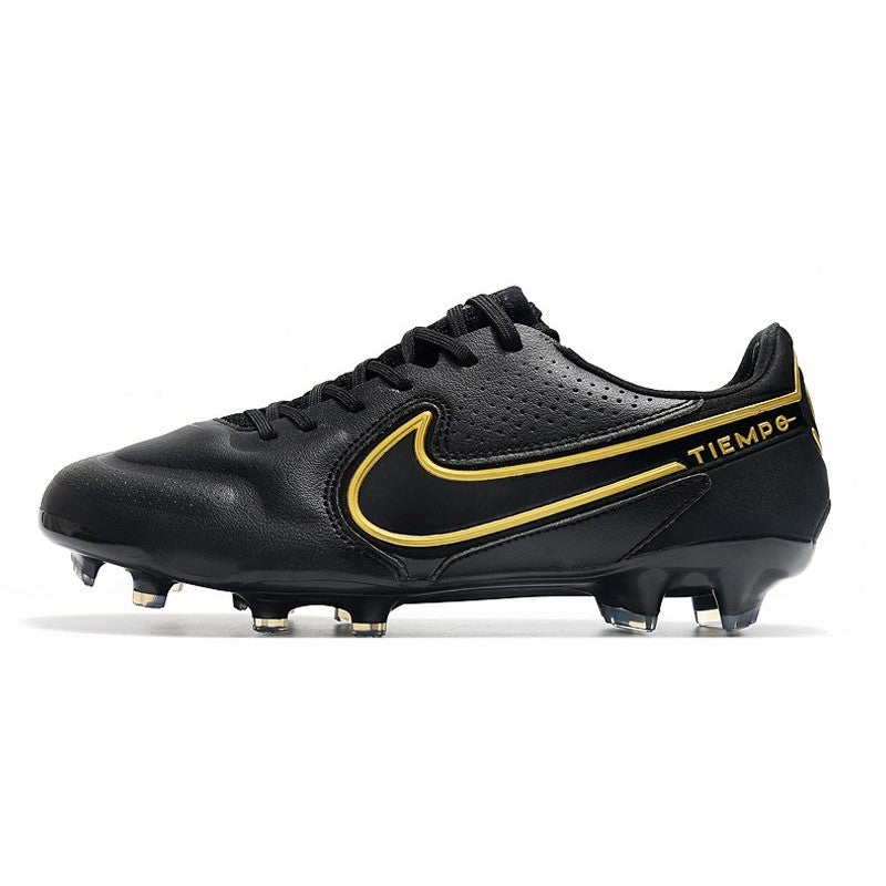 Nike Tiempo Legend 9 Elite FG Nouveau Noir Gris Foncé Métallique Anthracite
