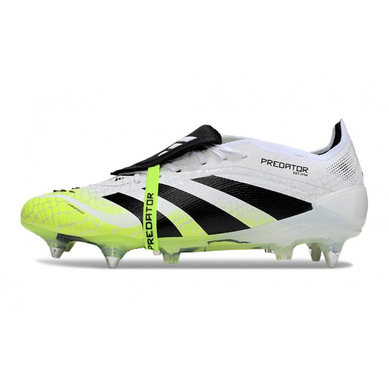 Adidas Predator Elite Foldover Tongue SG Pro Blanc Noir Jaune