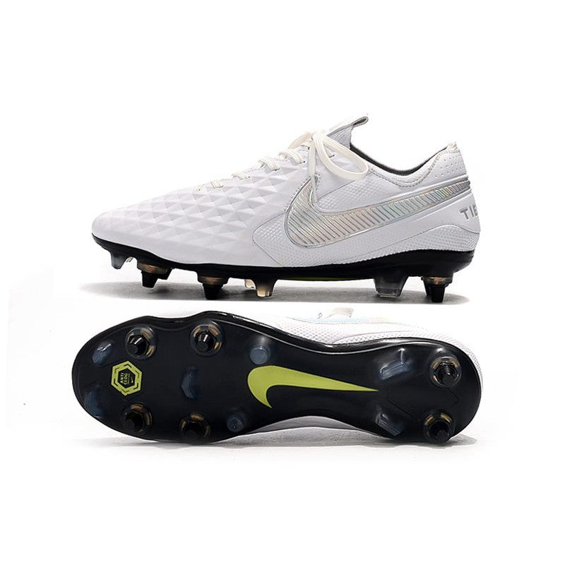 Nike Tiempo Legend 8 Elite SG PRO AC Blanc Platine Gris