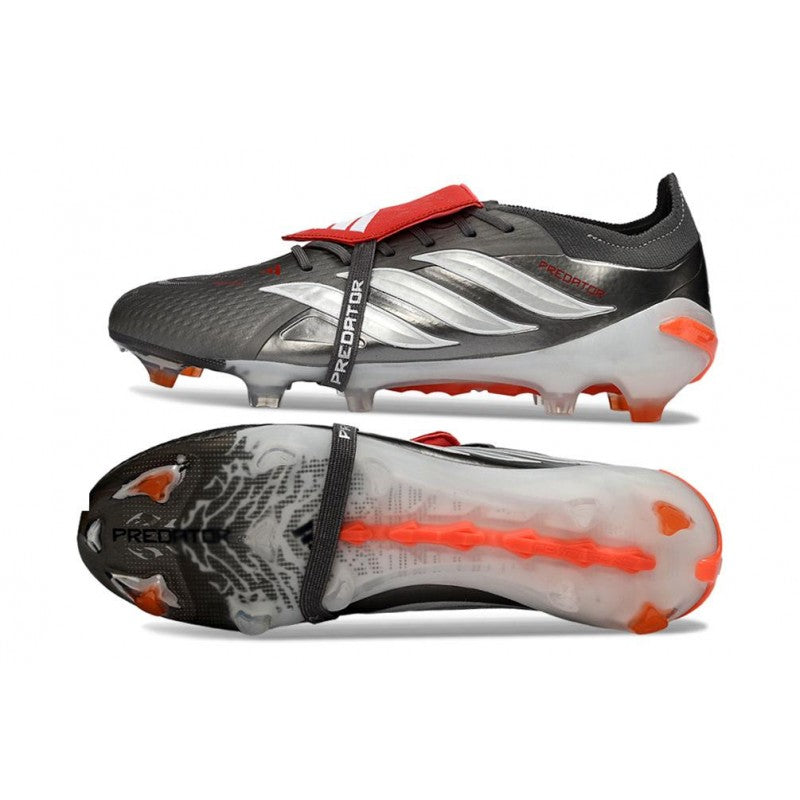 Adidas Predator 26 Elite FT FG Fer Mét. Blanc Ftwr Rouge Lucide