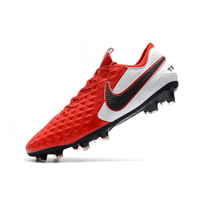 Nike Crampons Nouveau Tiempo Legend 8 Elite FG Rouge Blanc