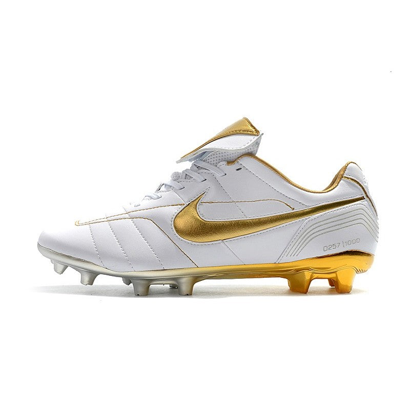 Nike Crampons Tiempo Legend VII Elite R10 FG Blanc Or