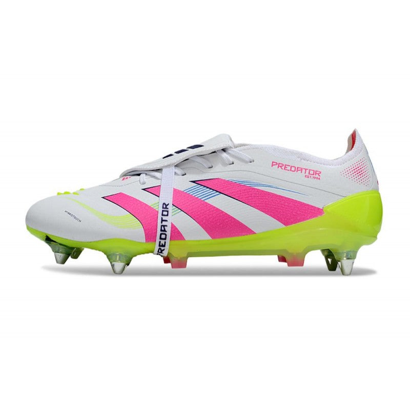 Adidas Predator Elite Foldover Tongue SG Pro Blanc Rose Jaune