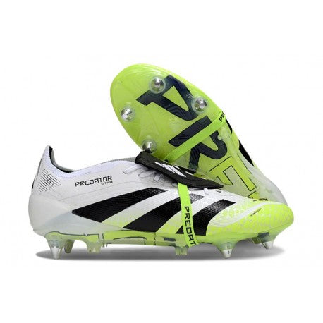 Adidas Predator Elite Foldover Tongue SG Pro Blanc Noir Jaune