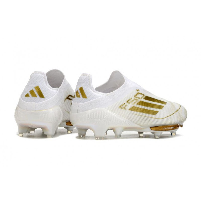 Adidas F50+ Sans Lacets FG Day Spark Blanc Doré