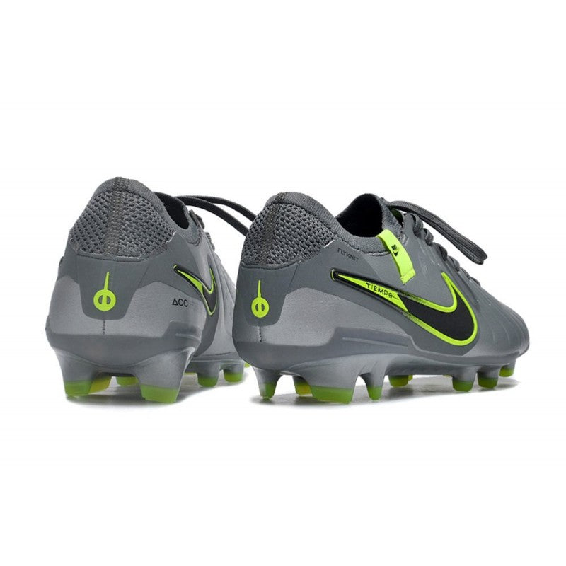 Nike Tiempo Legend 10 Elite FG Gris Noir Vert