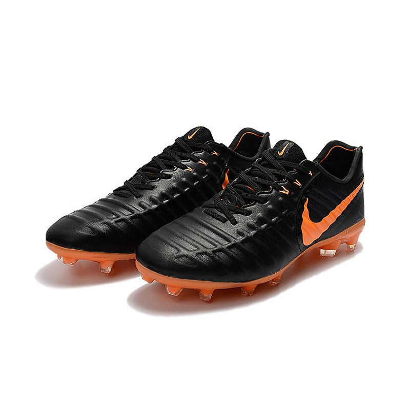 Nike Tiempo Legend VII FG Crampons Noir Orange