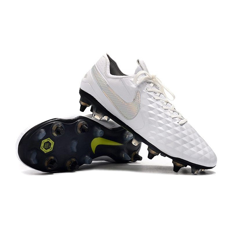 Nike Tiempo Legend 8 Elite SG PRO AC Blanc Platine Gris