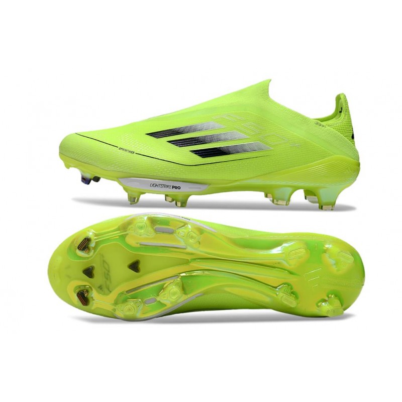 Adidas F50+ Sans Lacets FG Jaune Solaire Noir