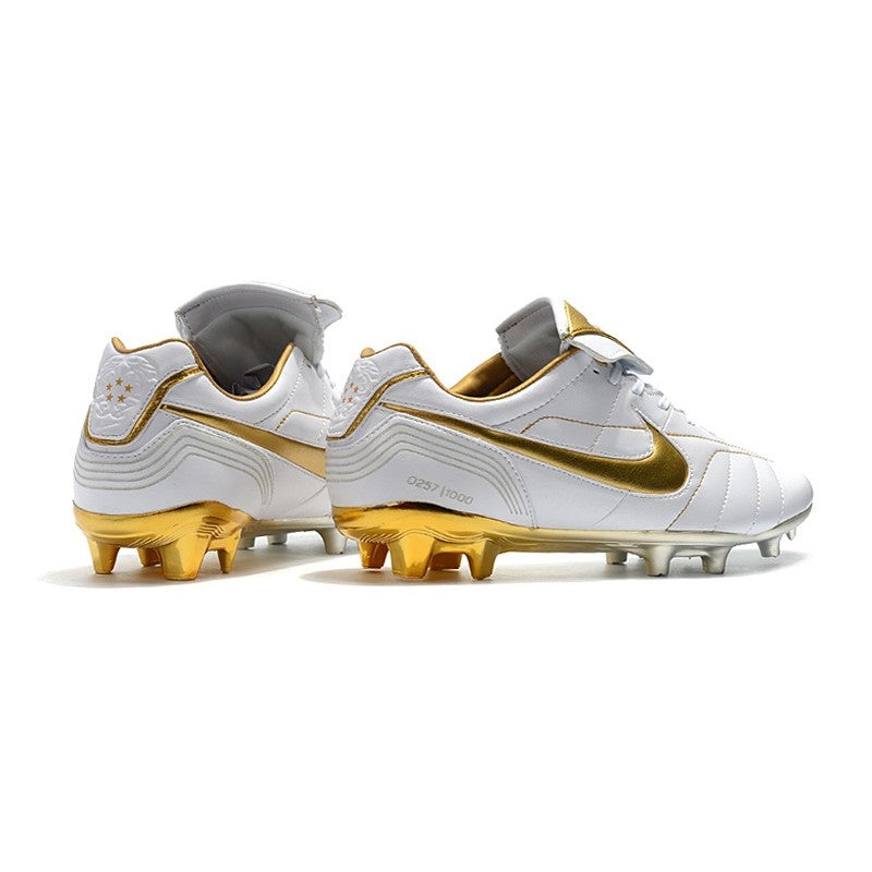 Nike Crampons Tiempo Legend VII Elite R10 FG Blanc Or