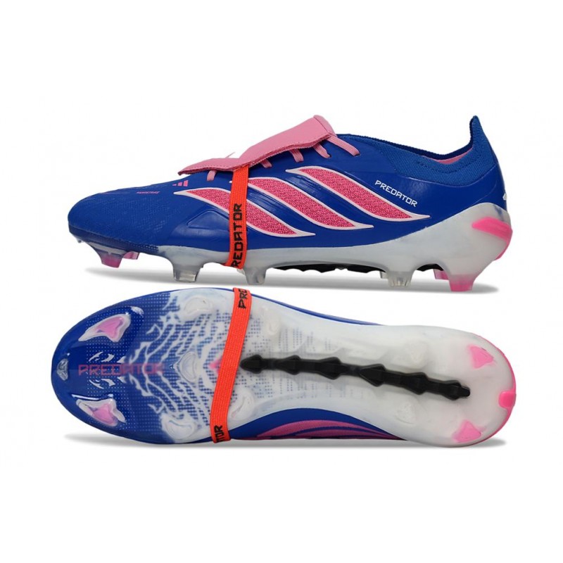 Adidas Predator 26 Elite FT FG Bleu Rapide Rose Explosif