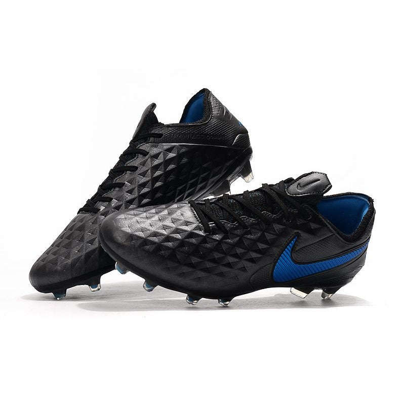 Nike Crampons Nouveau Tiempo Legend 8 Elite FG Noir Bleu