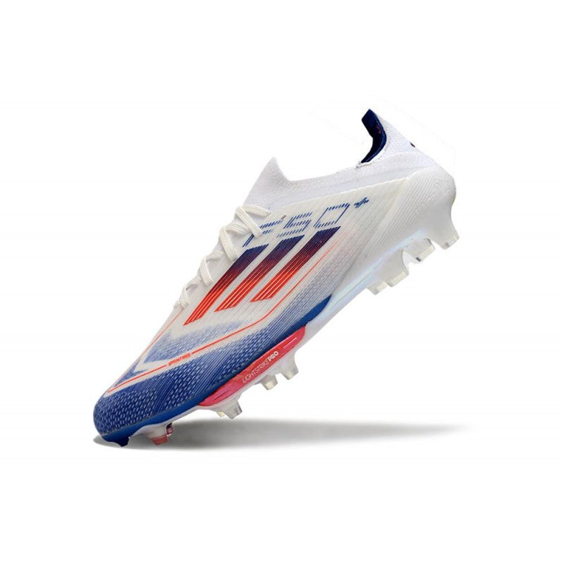 Adidas F50+ Elite FG Advancement Blanc Bleu Rouge