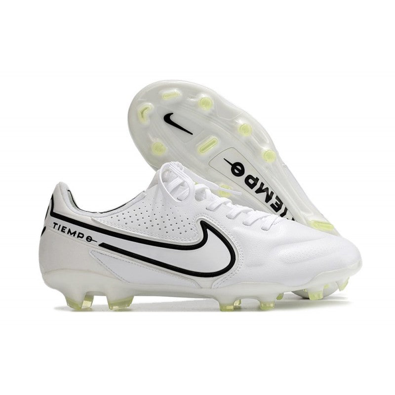 Nike Tiempo Legend 9 Elite FG Nouveau Blanc Noir